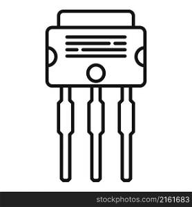 Voltage charge icon outline vector. Electric regulator. Power transformer. Voltage charge icon outline vector. Electric regulator