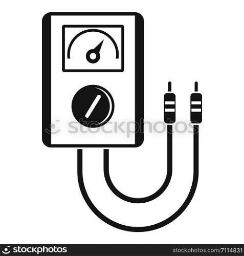 Voltage device tool icon. Simple illustration of voltage device tool vector icon for web design isolated on white background. Voltage device tool icon, simple style