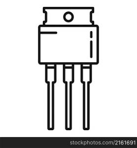 Voltage diode icon outline vector. Electric regulator. Power stabilizer. Voltage diode icon outline vector. Electric regulator