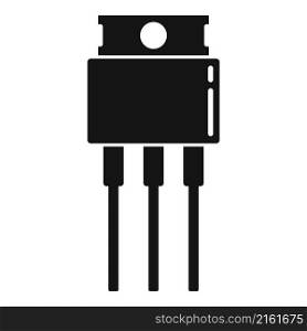 Voltage diode icon simple vector. Electric regulator. Power stabilizer. Voltage diode icon simple vector. Electric regulator