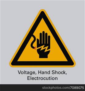 Voltage Hazard Hand Shock Electrocution