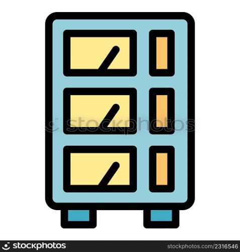 Voltage regulator icon. Outline voltage regulator vector icon color flat isolated. Voltage regulator icon color outline vector