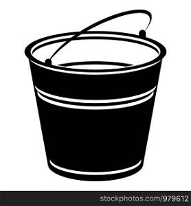 Volume bucket icon. Simple illustration of volume bucket vector icon for web. Volume bucket icon, simple style