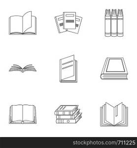 Volume icons set. Outline set of 9 volume vector icons for web isolated on white background. Volume icons set, outline style