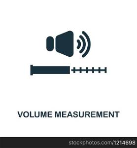 Volume Measurement icon. Monochrome style design from measurement collection. UX and UI. Pixel perfect volume measurement icon. For web design, apps, software, printing usage.. Volume Measurement icon. Monochrome style design from measurement icon collection. UI and UX. Pixel perfect volume measurement icon. For web design, apps, software, print usage.