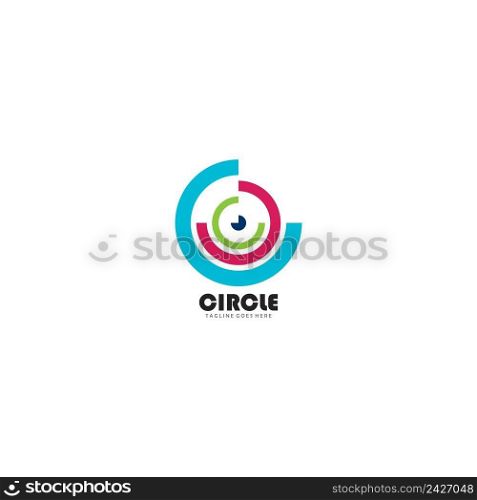 vortex circle logo and symbols,icon design template.