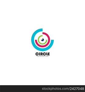 vortex circle logo and symbols,icon design template.