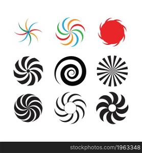 vortex circle logo and symbols template icons app