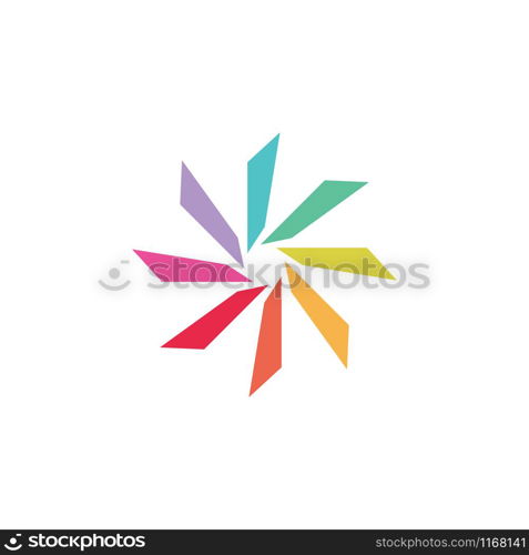 Vortex graphic design template vector isolated illustration