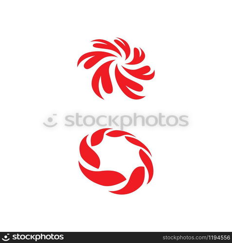 Vortex icon Vector Illustration design Logo template