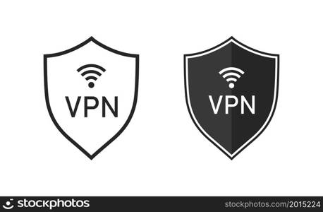 Vpn icon. Shield with vpn icon. Safe for wifi and server. Logo for protect of private network. Set of line symbol of connection. Sign of web protection, encryption, authentication. Vector.. Vpn icon. Shield with vpn icon. Safe for wifi and server. Logo for protect of private network. Set of line symbol of connection. Sign of web protection, encryption, authentication. Vector