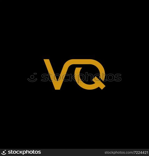 VQ letter logo vector icon illustration design
