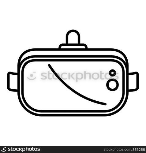 Vr glasses icon. Outline vr glasses vector icon for web design isolated on white background. Vr glasses icon, outline style