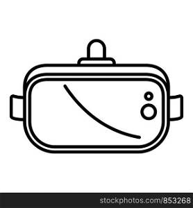 Vr glasses icon. Outline vr glasses vector icon for web design isolated on white background. Vr glasses icon, outline style
