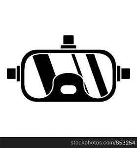 Vr glasses icon. Simple illustration of vr glasses vector icon for web design isolated on white background. Vr glasses icon, simple style
