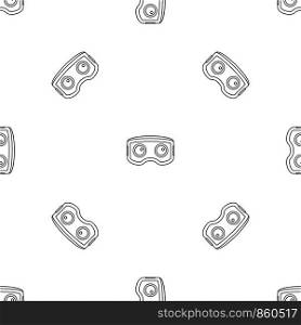 Vr glasses pattern seamless vector repeat geometric for any web design. Vr glasses pattern seamless vector
