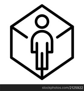 Vr reality icon outline vector. Video degree. Camera angle. Vr reality icon outline vector. Video degree