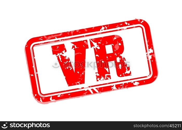 VR rubber stamp. VR rubber stamp vector illustration