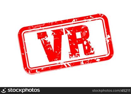 VR rubber stamp. VR rubber stamp vector illustration