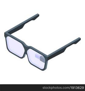 Vr smart glasses icon isometric vector. Future glass. Virtual tech. Vr smart glasses icon isometric vector. Future glass