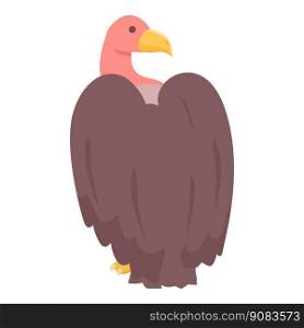 Vulture bird icon cartoon vector. Nature evil. Style griffin. Vulture bird icon cartoon vector. Nature evil