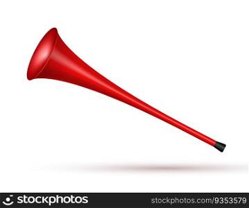 Vuvuzela trumpet football fan. Soccer vector sport play fan symbol with vuvuzela or trumpet design.. Vuvuzela trumpet football fan. Soccer vector sport play fan symbol with vuvuzela or trumpet design