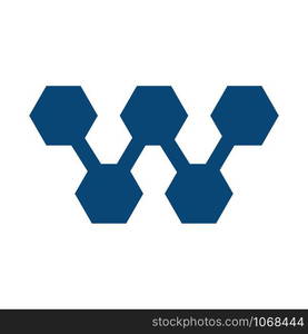 W letter business vector logo design.