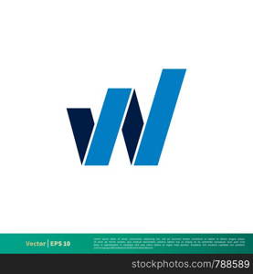W Letter Icon Vector Logo Template Illustration Design. Vector EPS 10.