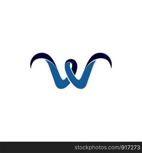 W letter logo and symbol vector