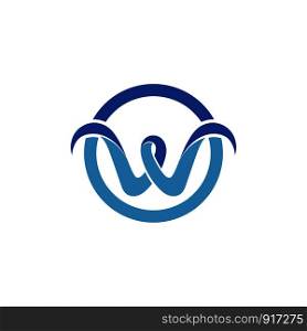 W letter logo and symbol vector