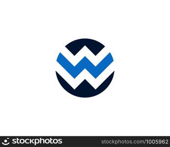 W Letter Logo Business Template