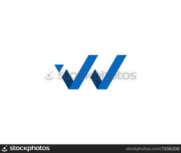 W Letter Logo Business Template Vector icon