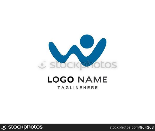 W Letter Logo Business Template Vector icon
