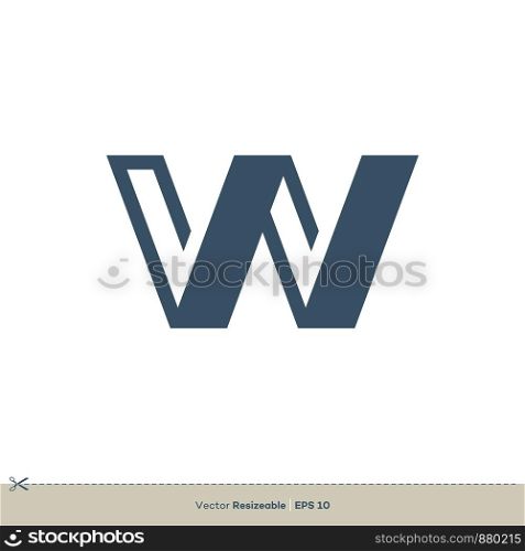 W Letter Logo Template Illustration Design. Vector EPS 10.