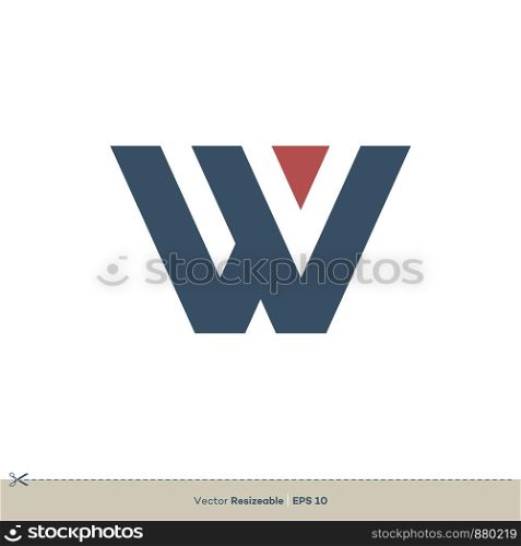 W Letter Logo Template Illustration Design. Vector EPS 10.