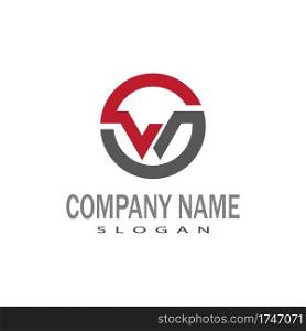 W Letter Logo Template vector illustration design