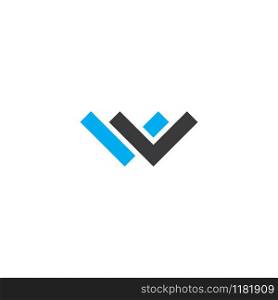 W Letter logo vector design