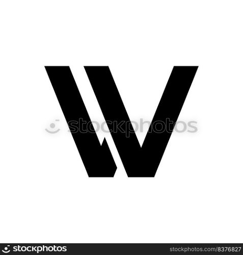 W letter logo vector illustration design