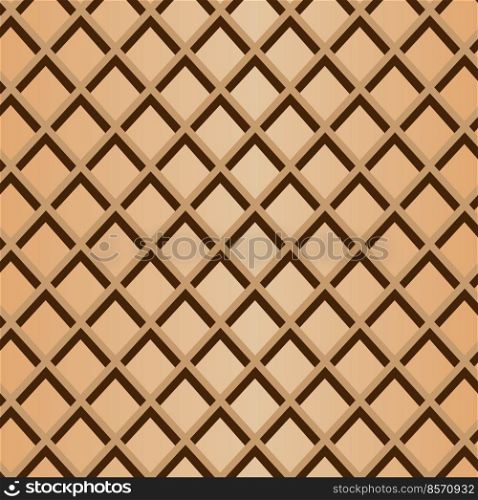 Waffle background vector illustration. Wafer texture