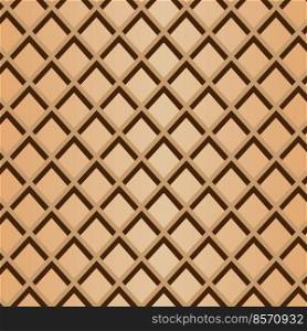 Waffle background vector illustration. Wafer texture