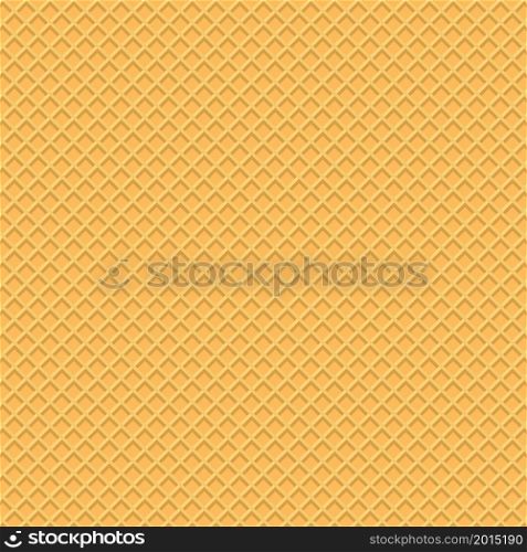 Waffle background vector. Wafer texture