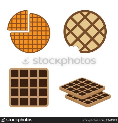 Waffle icon vector illustration symbol design template