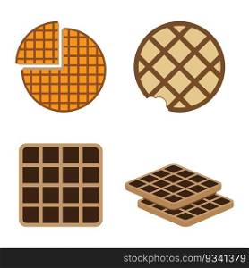 Waffle icon vector illustration symbol design template