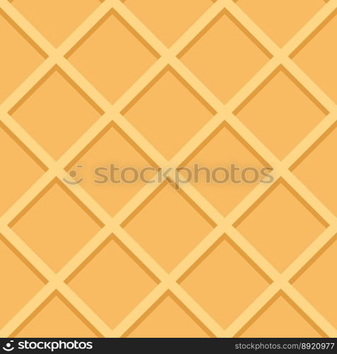Waffle seamless pattern background vector image