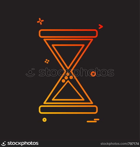 Wait icon design vector