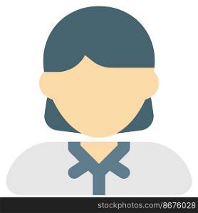 Waitress professional avatar wearing uniform