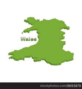 wales map icon,vector illustration symbol design