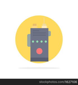 walkie, talkie, communication, radio, c&ing Flat Color Icon Vector