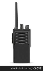 walkie-talkie communication radio vector illustration isolated on white background