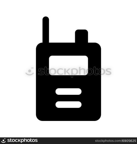 walkie-talkie, icon on isolated background